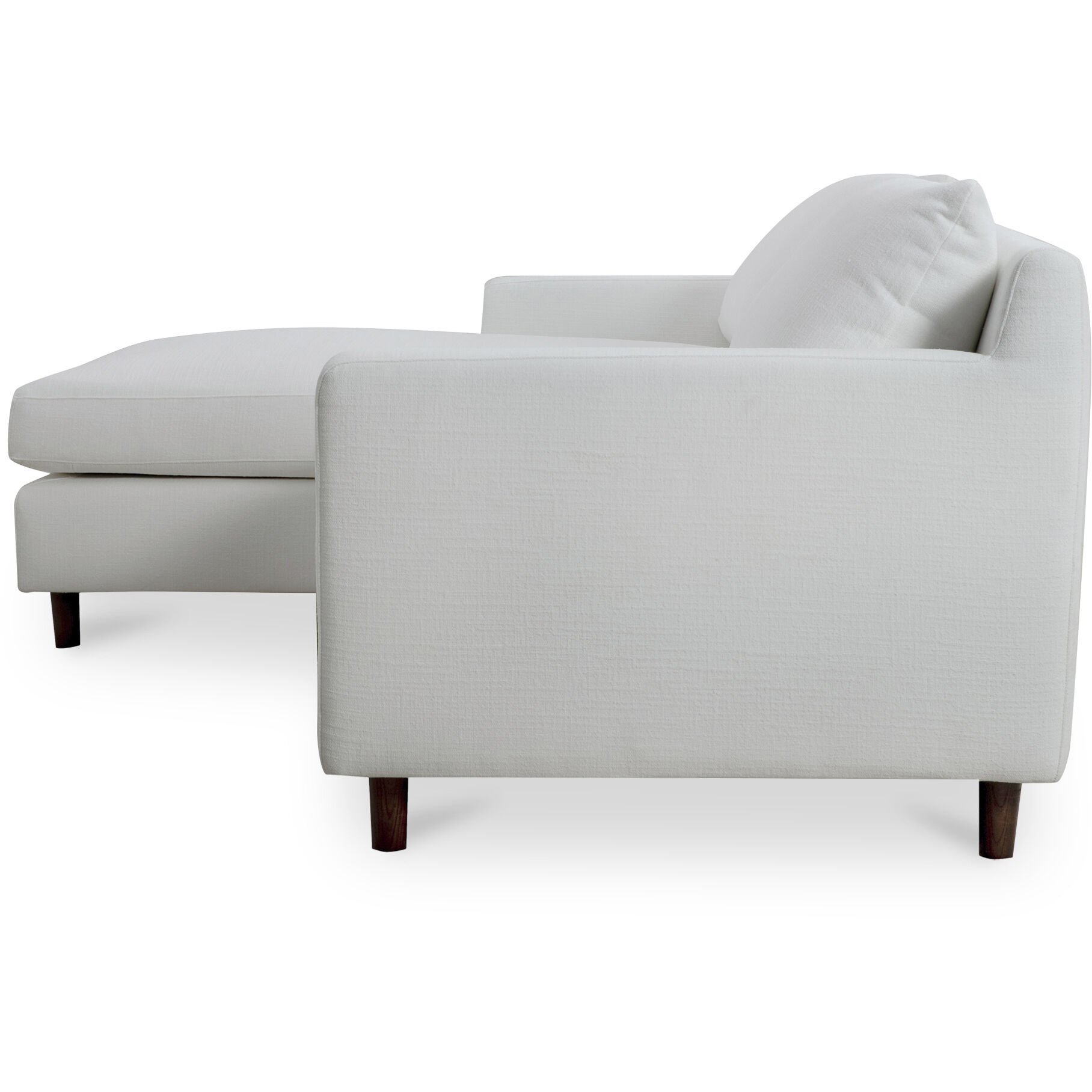 Hutton White Sectional, Left
